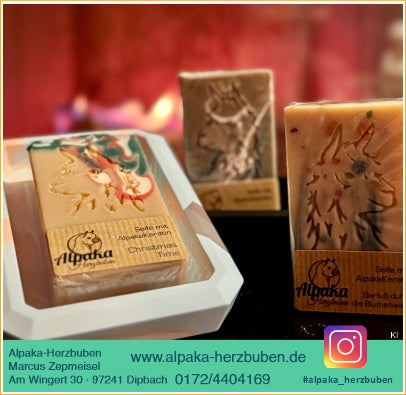 Seife mit Alpakakeratin