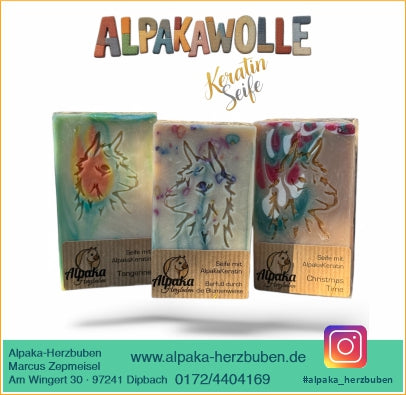 Seife mit Alpakakeratin