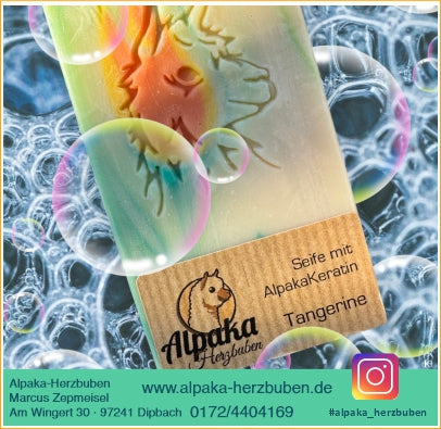 Seife mit Alpakakeratin